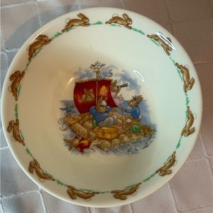 Royal Doulton Bunnykins Child’s Bowl Dish English Fine Bone China Gardening